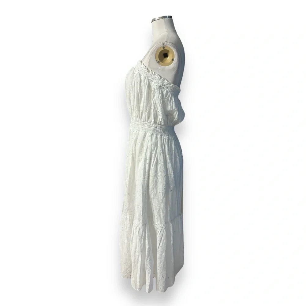 LILLY PULITZER Nikole Strapless Eyelet Midi Dress - Picture 3 of 10